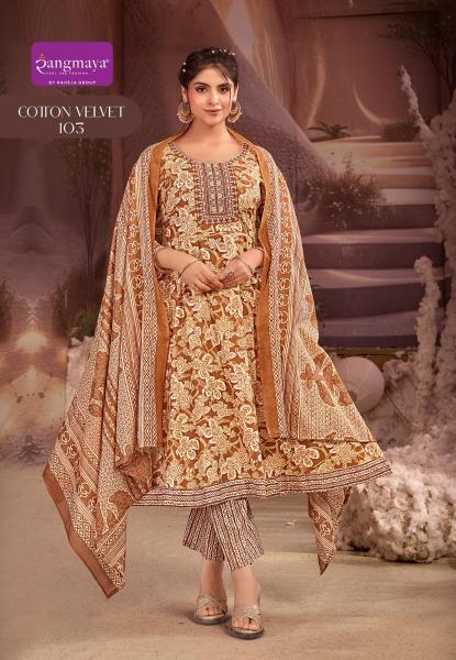 Rangmaya cotton velvet anantaa fashion kurti wholesaler